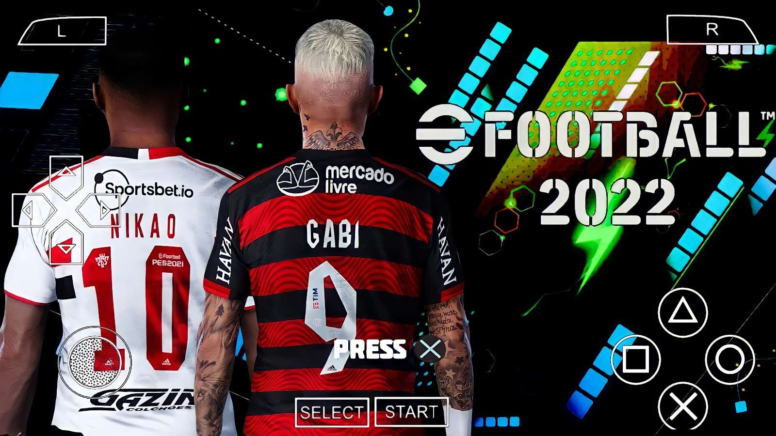 eFOOTBALL PES 2022 PPSSPP BRASILEIRÃO COPA – LIBERTADORES NOVAS FACES | TRANSFERÊNCIAS + KITS 22