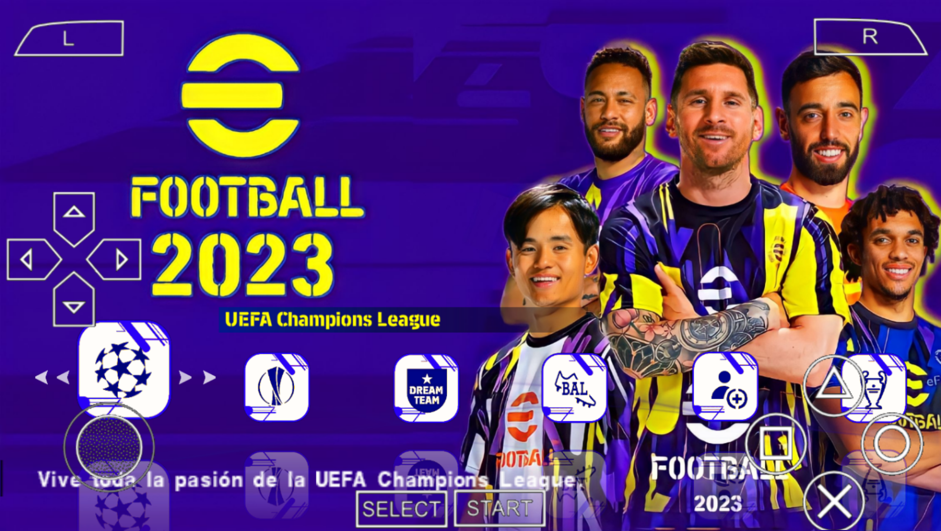 EFOOTBALL PES 2023 ISO PPSSPP + EUROPEUS + FACES 2K REALISTAS + ELENCOS  ATUALIZADOS + KITS 22/23