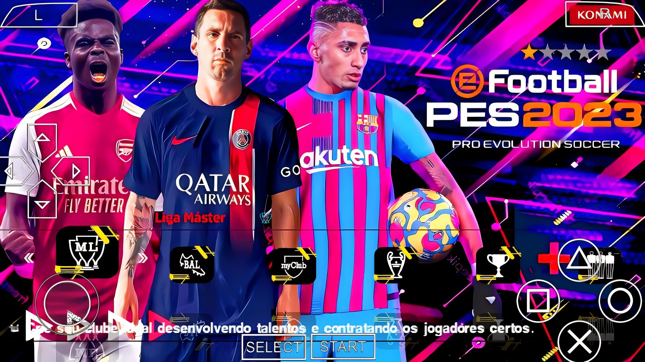 SAIUU! EFOOTBALL PES 2024 PPSSPP EUROPEUS NOVOS CLUBES FACES REALISTAS  ATUALIZADOS + KITS 2023/24 