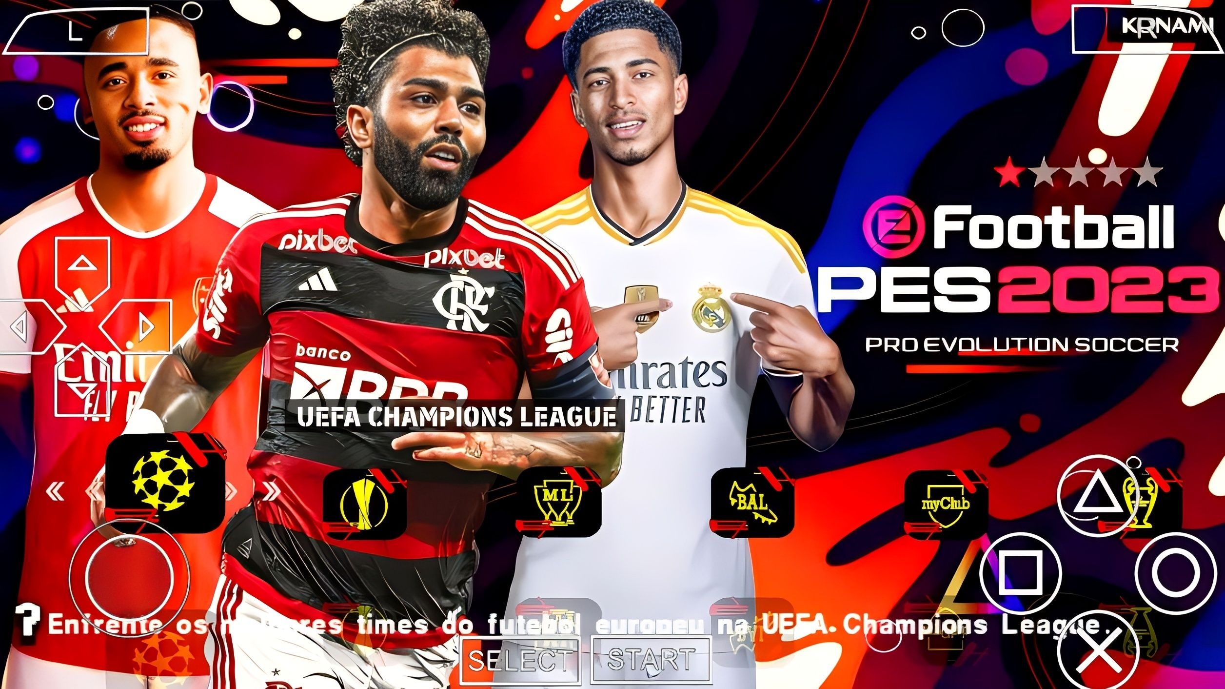 SAIUU! EFOOTBALL PES 2024 PPSSPP EUROPEUS NOVOS CLUBES FACES REALISTAS  ATUALIZADOS + KITS 2023/24 