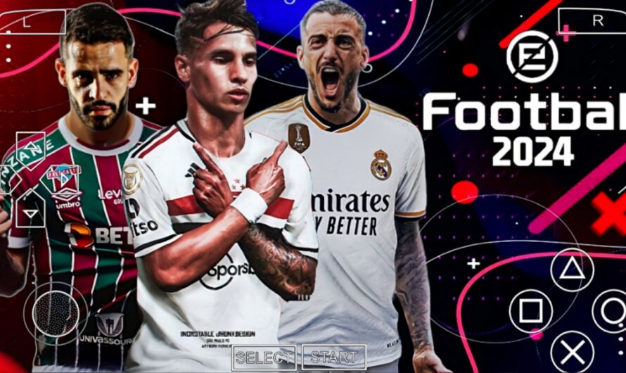 EFOOTBALL PES 2024 PPSSPP COM BRASILEIRÃO TIMES 100% ATUALIZADOS e EUROPEUS | NOVAS TRANSFERÊNCIAS