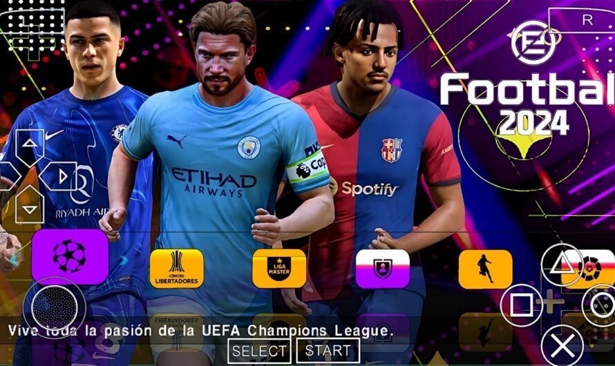 EFOOTBALL PES 2024 PPSSPP EUROPEUS NOVAS FACES 2K REALISTAS ELENCOS 100% ATUALIZADOS + KITS 24/25