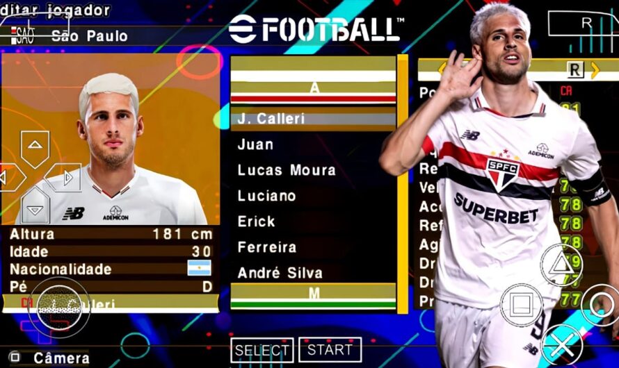 EFOOTBALL PES 2024 PPSSPP BRASILEIRÃO SULAMERICANO NOVAS FACES 2K ELENCOS ATUALIZADOS + 62 ESTÁDIOS