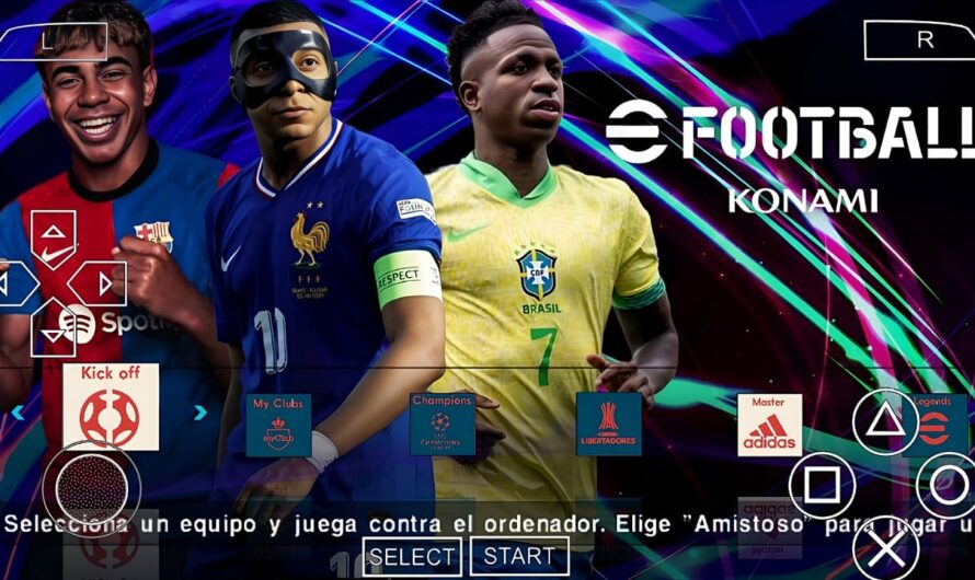 EFOOTBALL PES 2024 PPSSPP EUROPEUS NOVAS FACES REALISTAS ELENCOS 100% ATUALIZADOS + KITS 24/25