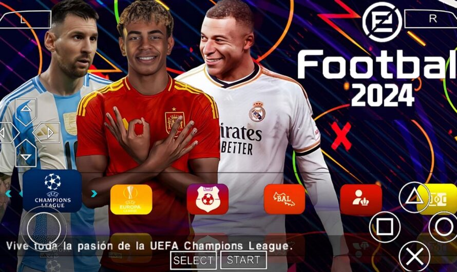 EFOOTBALL PES 2024 PPSSPP EUROPEUS NOVAS FACES 2K ELENCOS 100% ATUALIZADOS + KITS 24/25