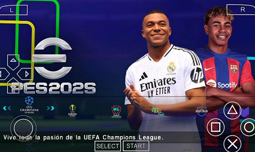 EFOOTBALL PES 2025 PPSSPP EUROPEUS NOVAS TRANSFERÊNCIAS ATUALIZADOS FACES REALISTAS + KITS 24/25