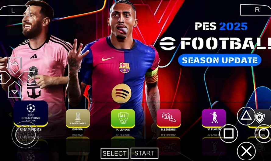 EFOOTBALL PES 2025 PPSSPP EUROPEUS NOVAS FACES 2K ELENCOS 100% ATUALIZADOS + 62 ESTÁDIOS